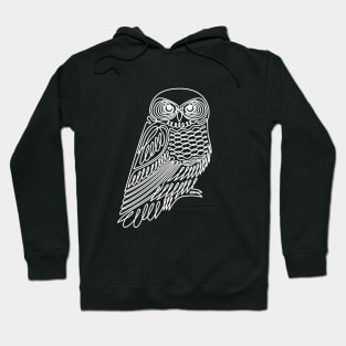 Owl continuous line trendy illustration Hoodie